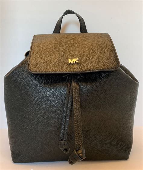 michael kors junie flap backpack|Junie Medium Logo Backpack .